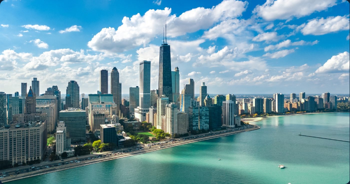 O Melhor de Chicago - orla e horizonte